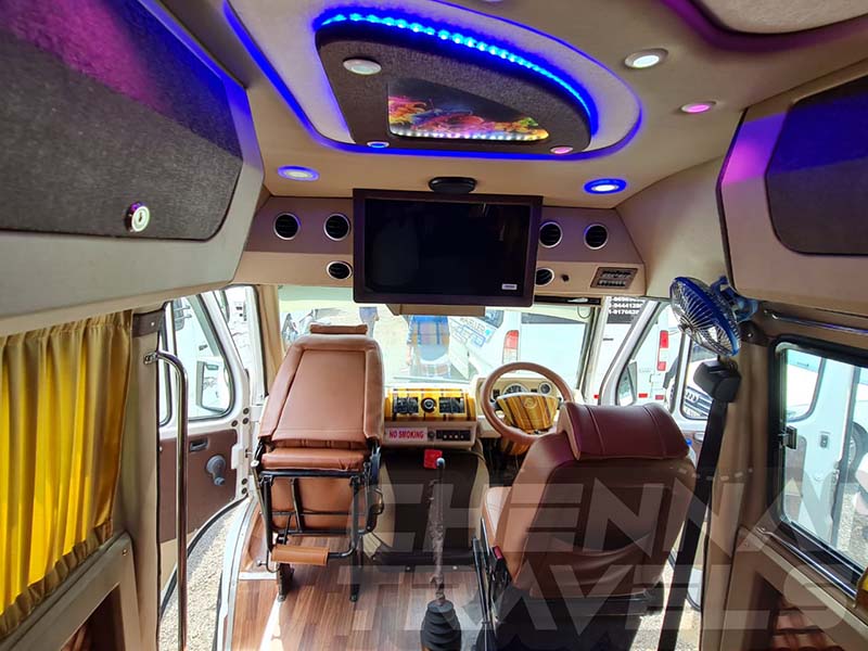 luxury tempo traveller for rent in chennai