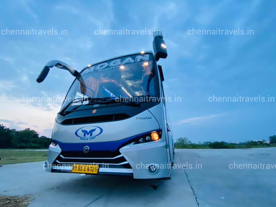 bus rental in chennai - front side
