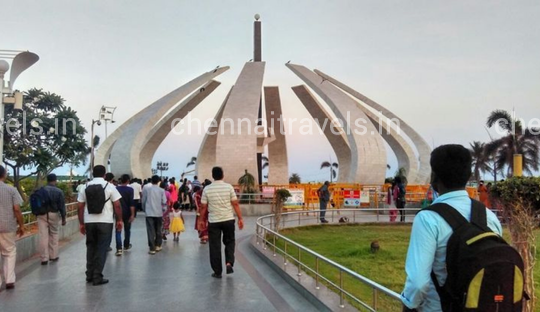 MGR and Jayalalitha memorial chennai