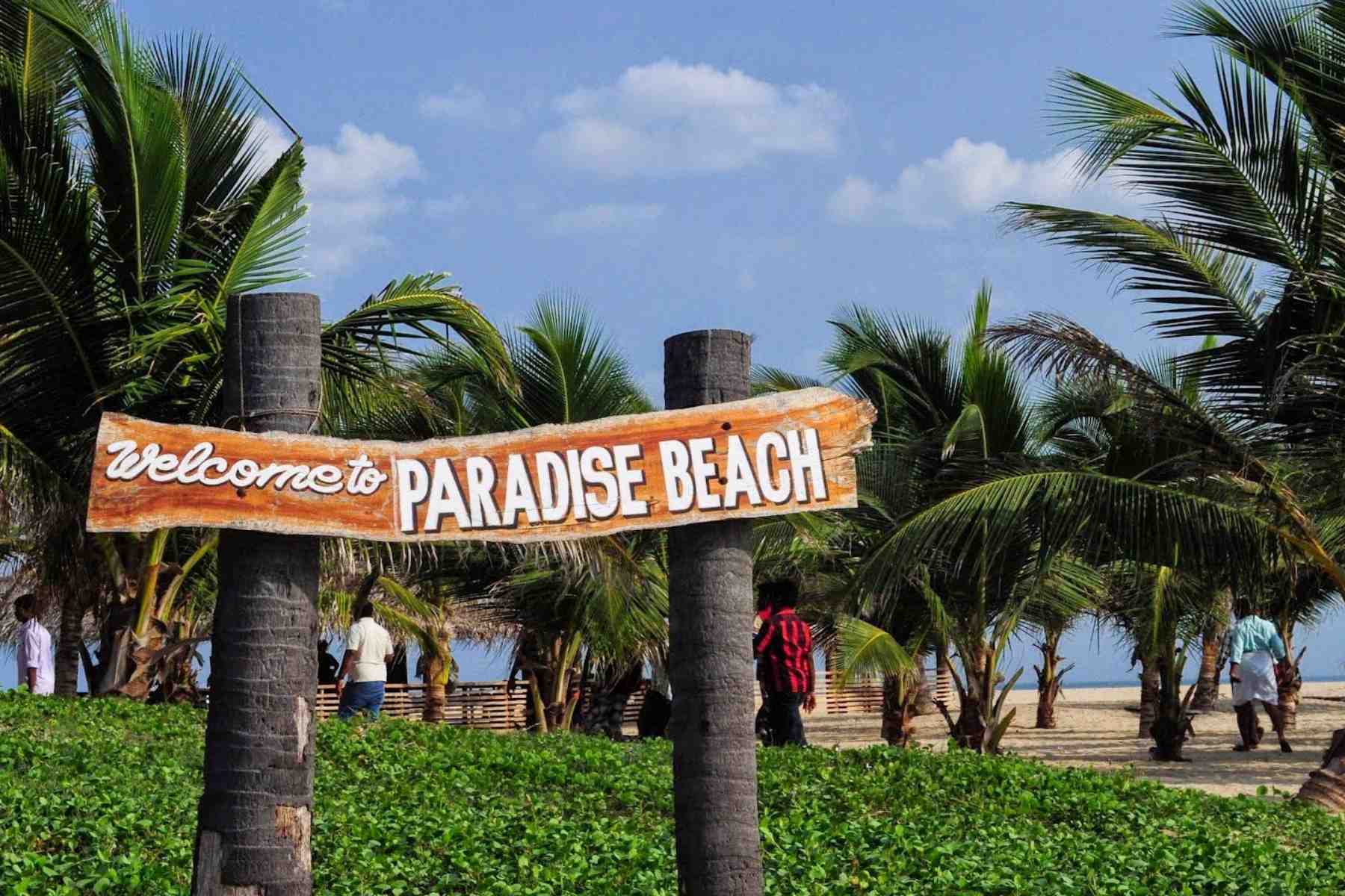 Paradise beach in Pondicherry