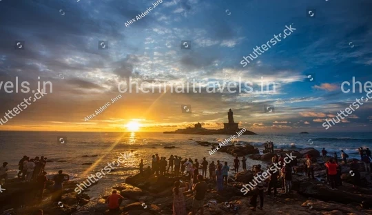 Kanyakumari Sunrise View Kanyakumari Sunrise View