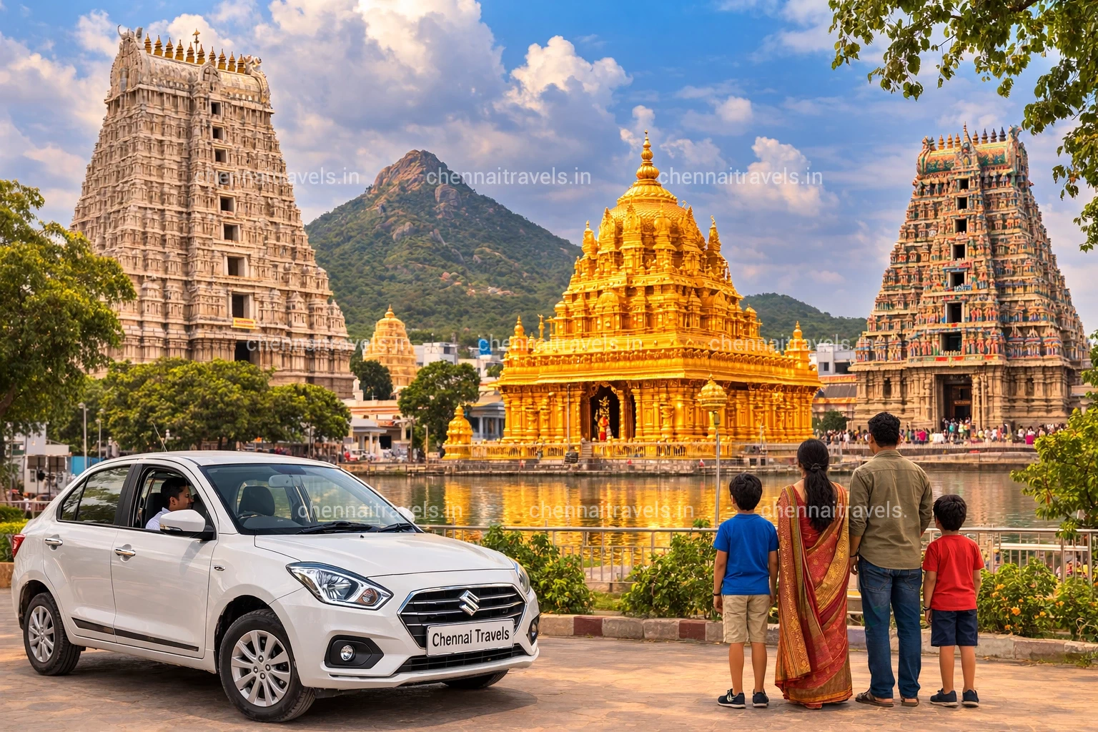 Best Chennai to Tiruvannamalai Vellore and Kanchipuram Car Rental