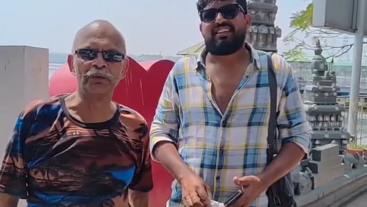 Shamir from London with a fellow traveller, Chennai Travels guests