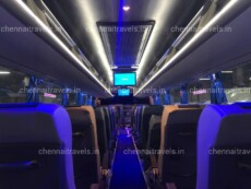 bus rental in chennai - interior